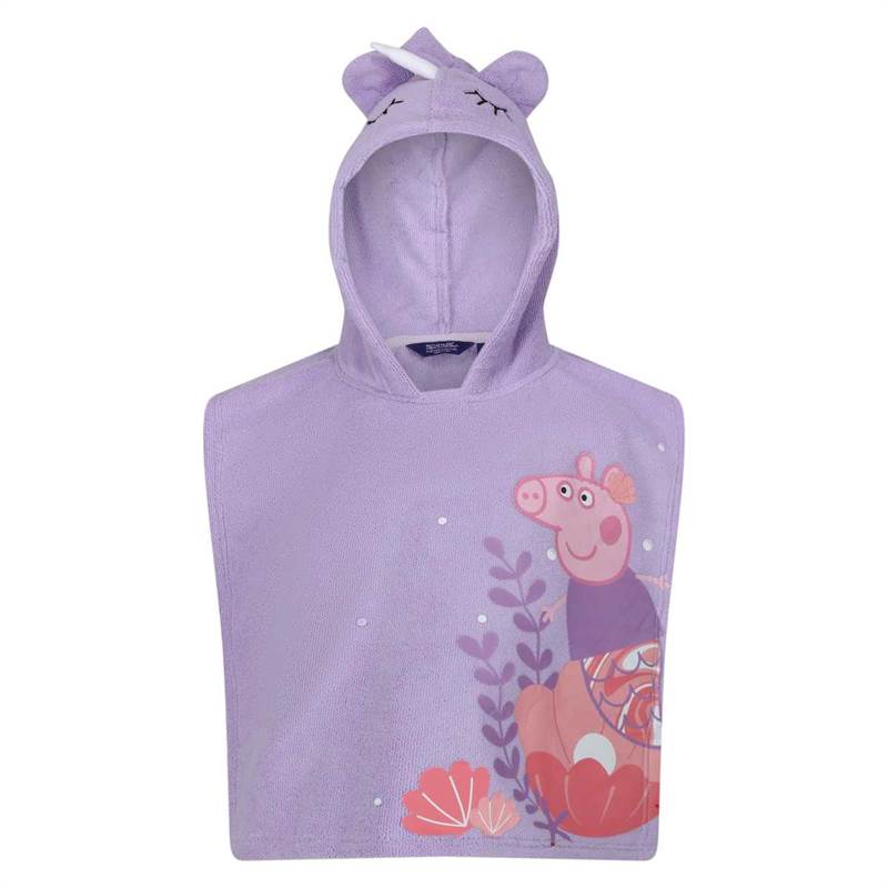 Regatta Kids Peppa Pig Hooded Beach Towel-1