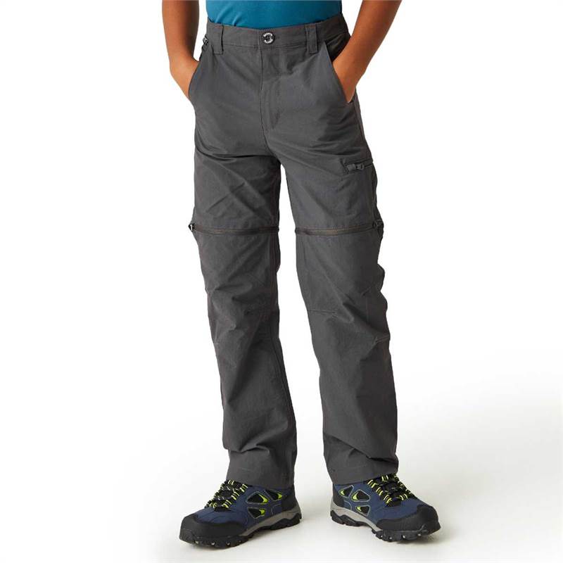 Regatta Kids Highton Stretch Zip Off Walking Trousers-5