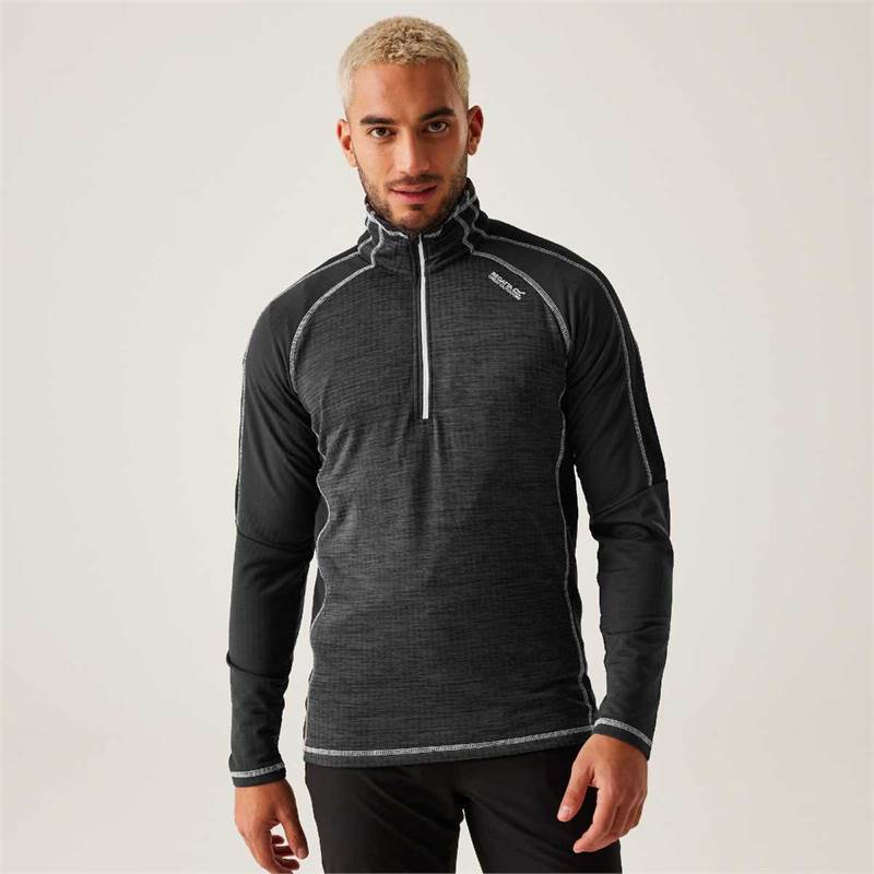 Regatta Mens Hepley Half-Zip Lightweight Fleece-4