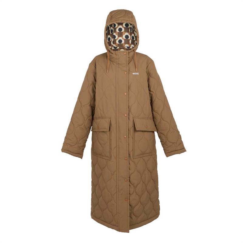 Regatta Womens Orla Kiely Long Length Quilted Jacket-1