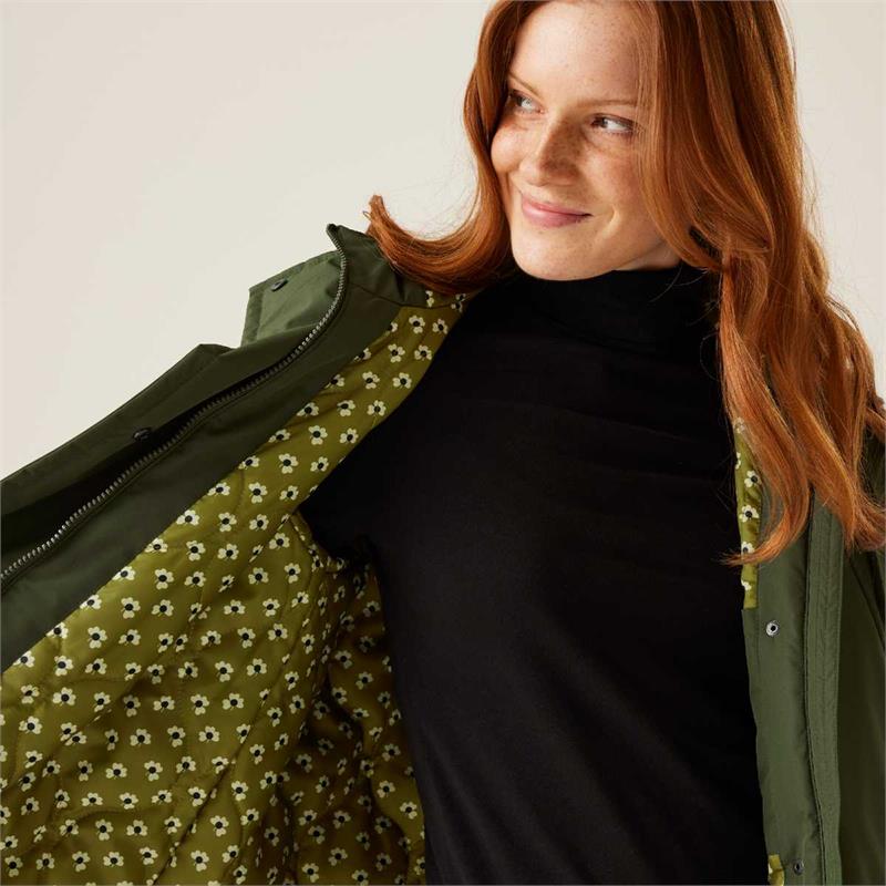 Regatta Womens Orla Kiely Longline Waterproof Jacket-3