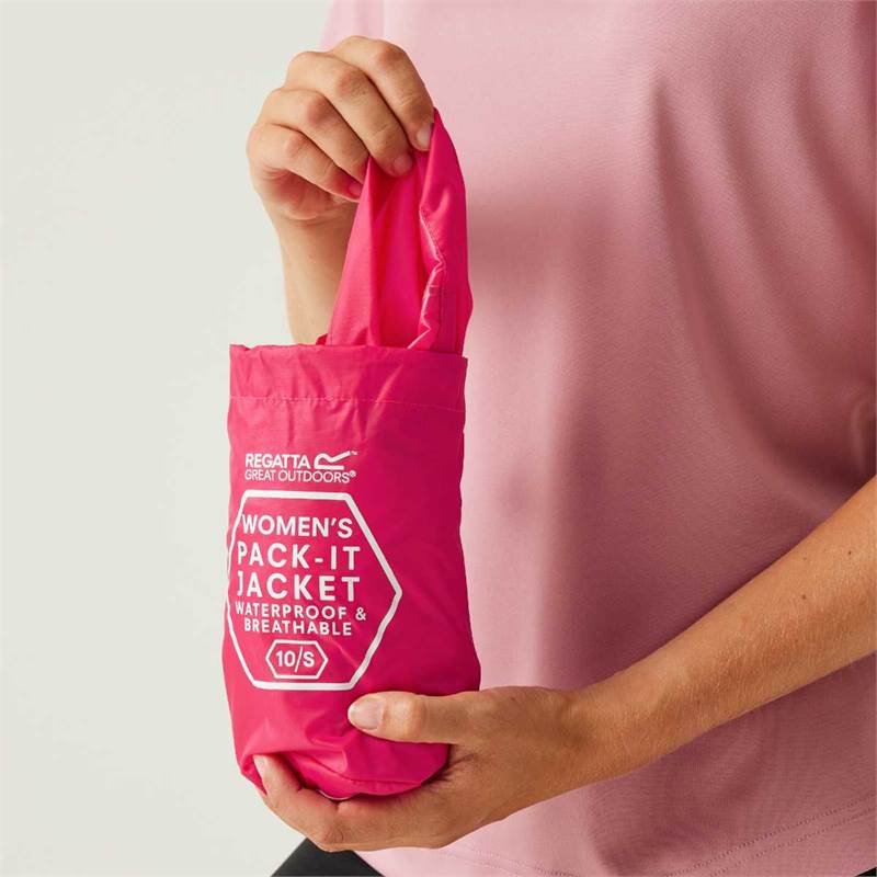 Regatta Womens Pack-It Jacket III Waterproof Packaway-5