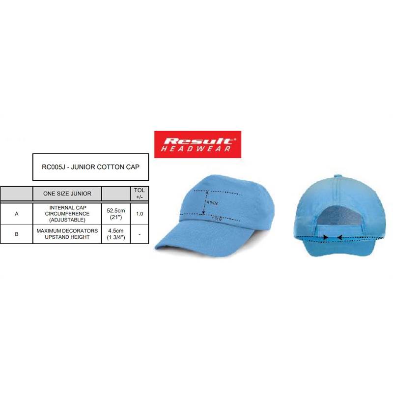 Result Junior Cotton Cap RC005J-2