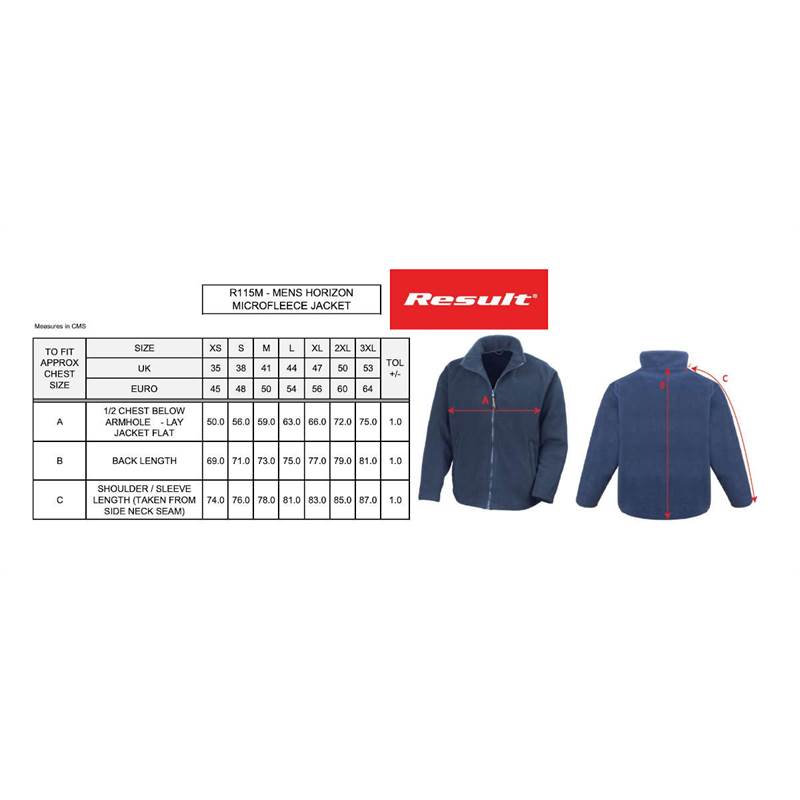 Result Horizon Mens Microfleece Jacket R115M-4