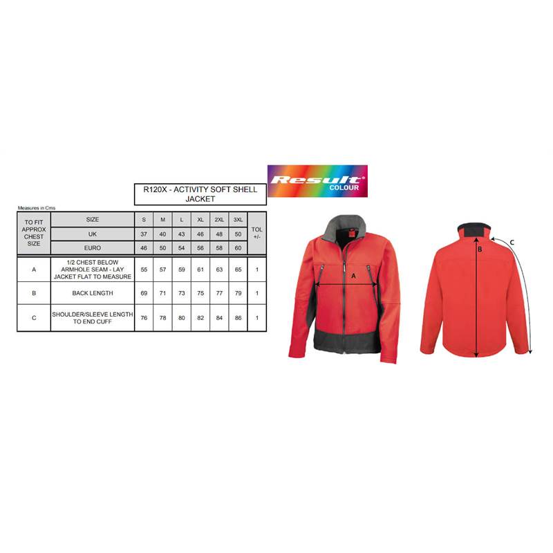 Result Activity Unisex Soft Shell Jacket R120X-5