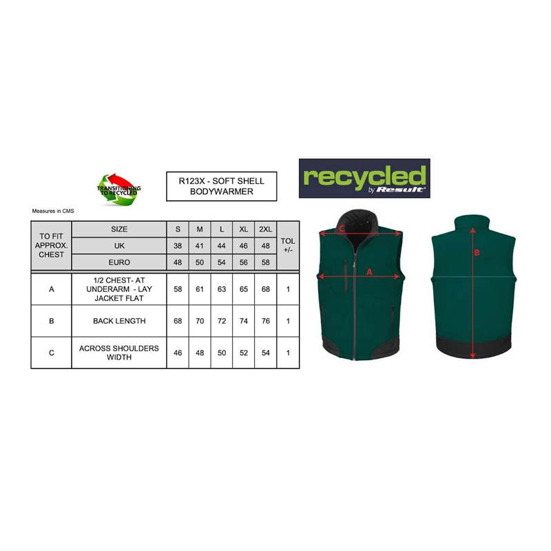 Result Unisex Soft Shell Bodywarmer R123X-4