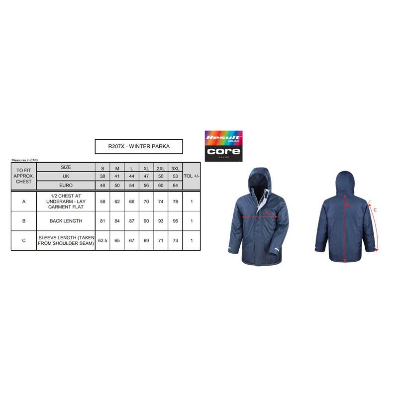 Result Unisex Winter Parka R207X-4