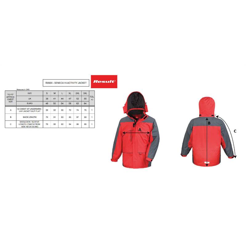 Result Seneca Unisex Weatherproof Jacket R98X-4
