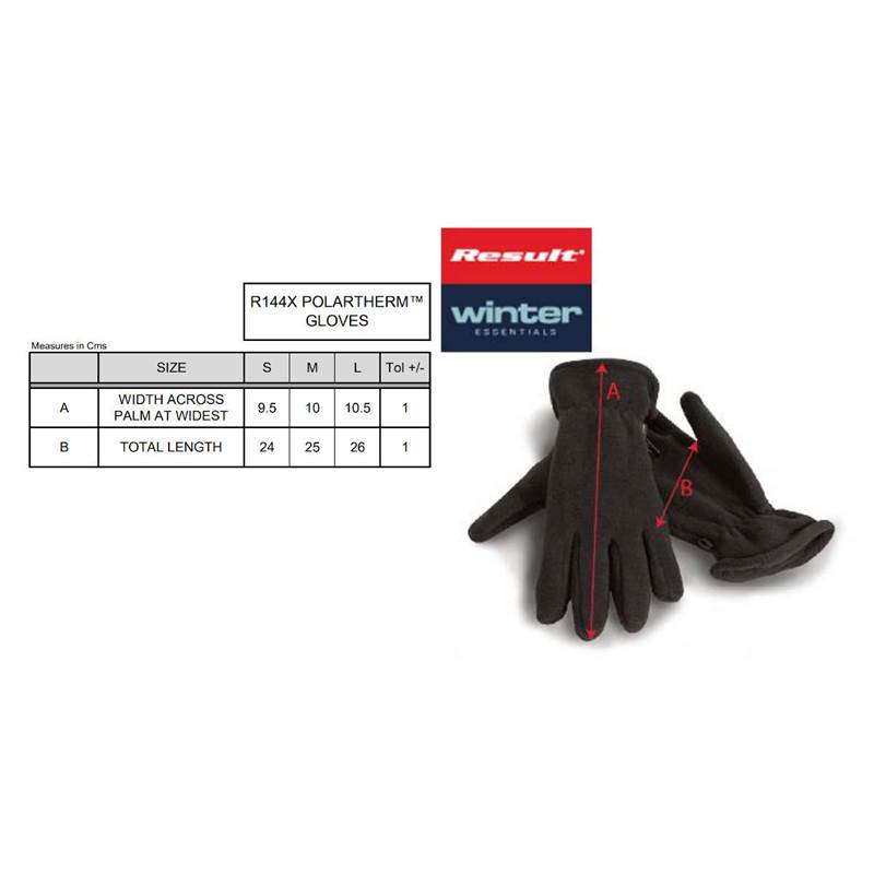 Result Unisex Polartherm Gloves R144X-3