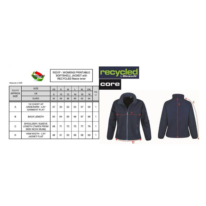 Result Womens Printable Softshell Jacket R231F-5
