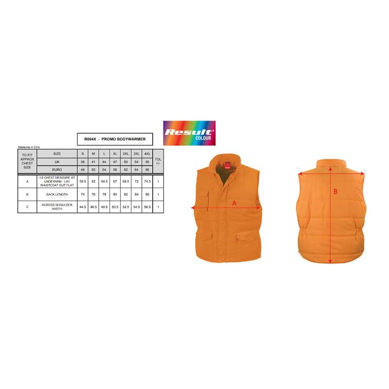 Result Promo Bodywarmer R94X-4