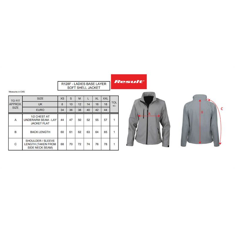 Result La Femme Womens Base Layer Soft Shell Jacket R128F-5
