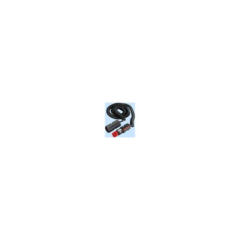 12 Volt Coiled Cable With Plug + Lighter-Type Socket-2