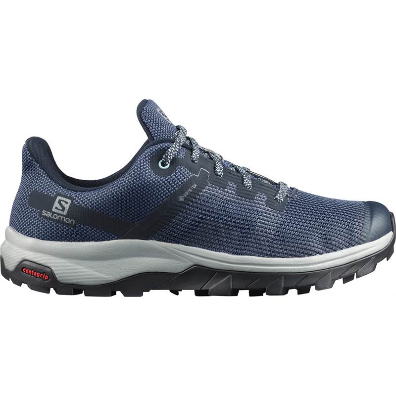 salomon outbound prism gtx women's waterproof hiking shoes