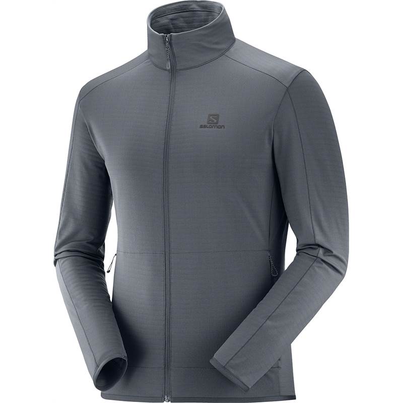 Salomon Mens Outrack Full Zip Midlayer Jacket-1