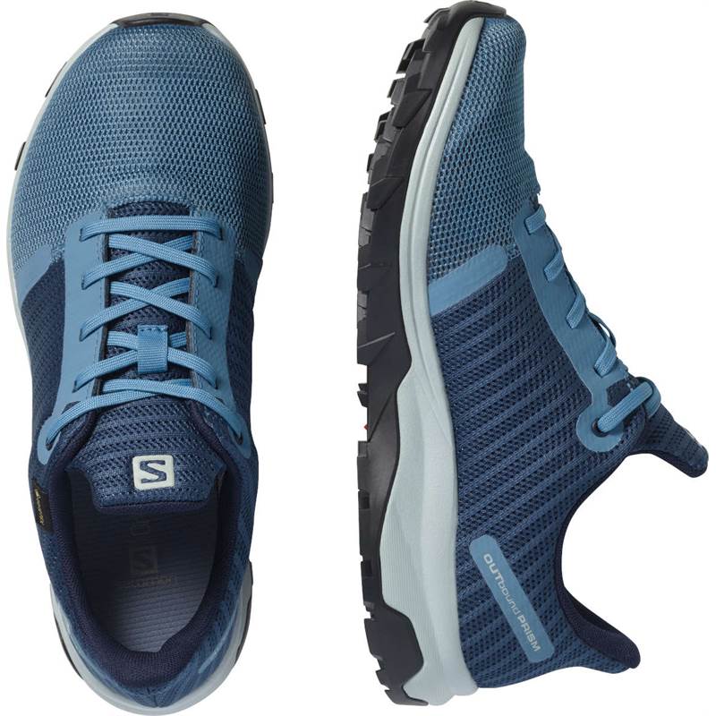 salomon outbound prism gtx women's waterproof hiking shoes