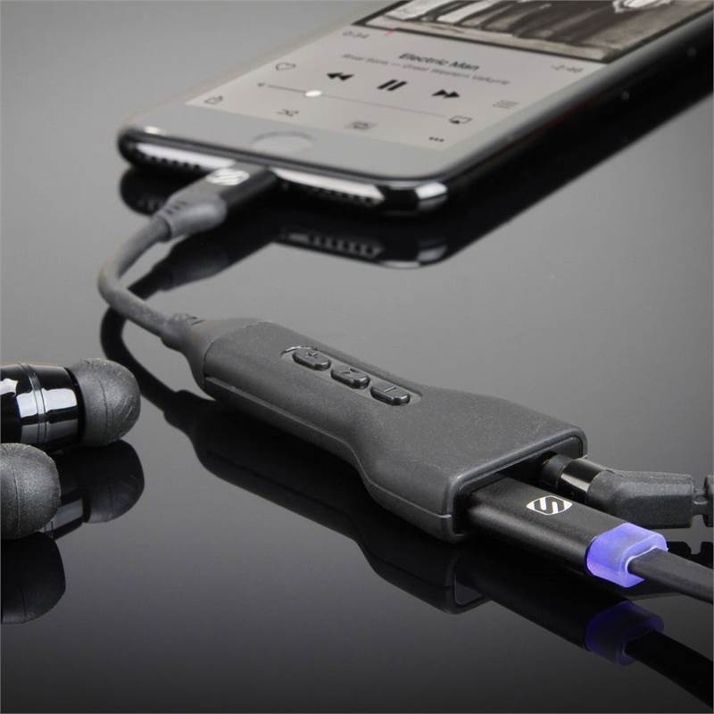 Scosche StrikeLine Adapter iPhone 7 Headphone Adapter with Charge Port-2