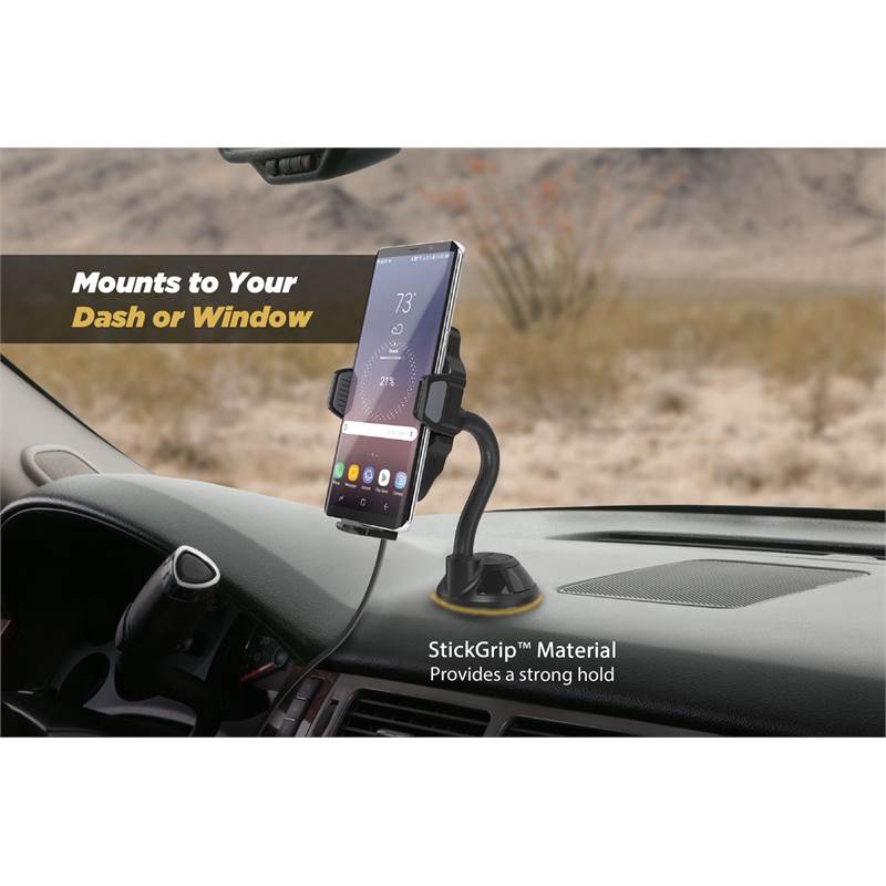 Scosche StuckUp Qi Smartphone Wireless Charging Window Mount-4