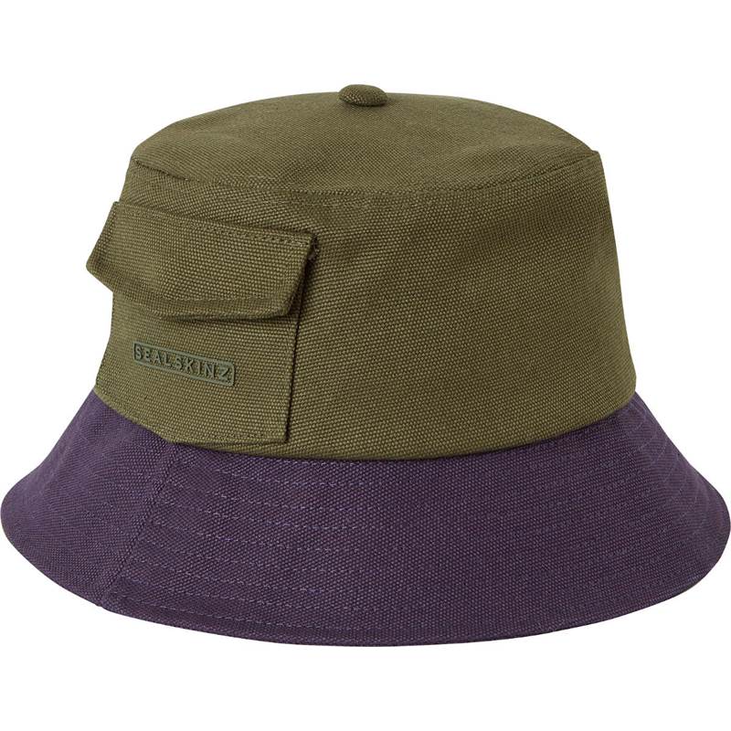 Sealskinz Lynford Mens Waterproof Canvas Bucket Hat-5