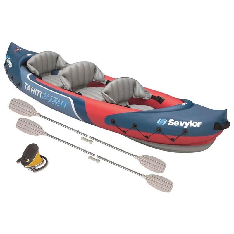 Sevylor Tahiti Plus 3 Part Package 2 Leisure Paddles Foot Pump-1