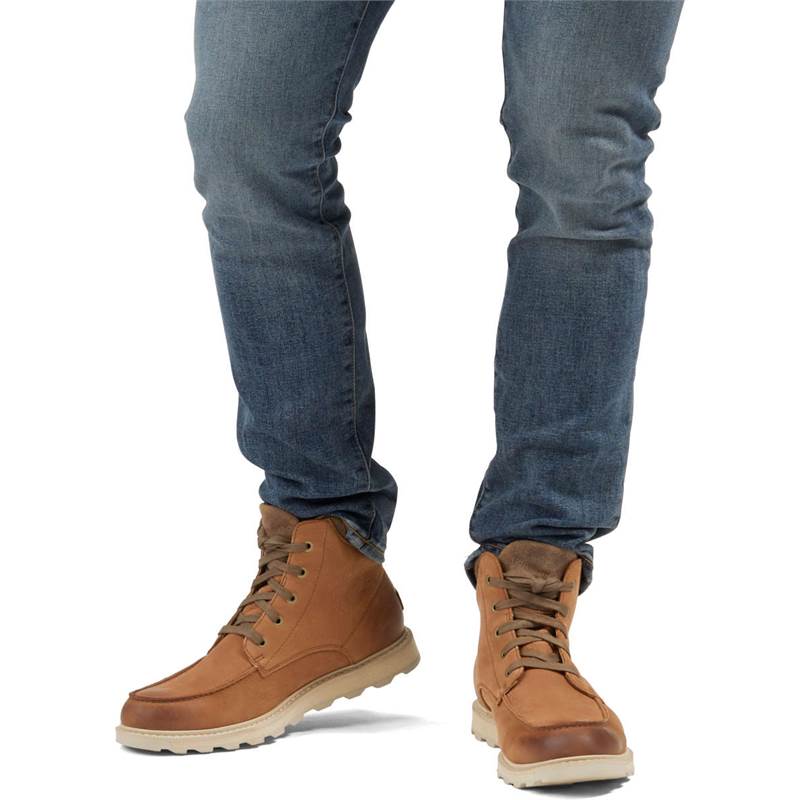 Sorel Mens Madson II Moc Toe Waterproof Leather Boots-4