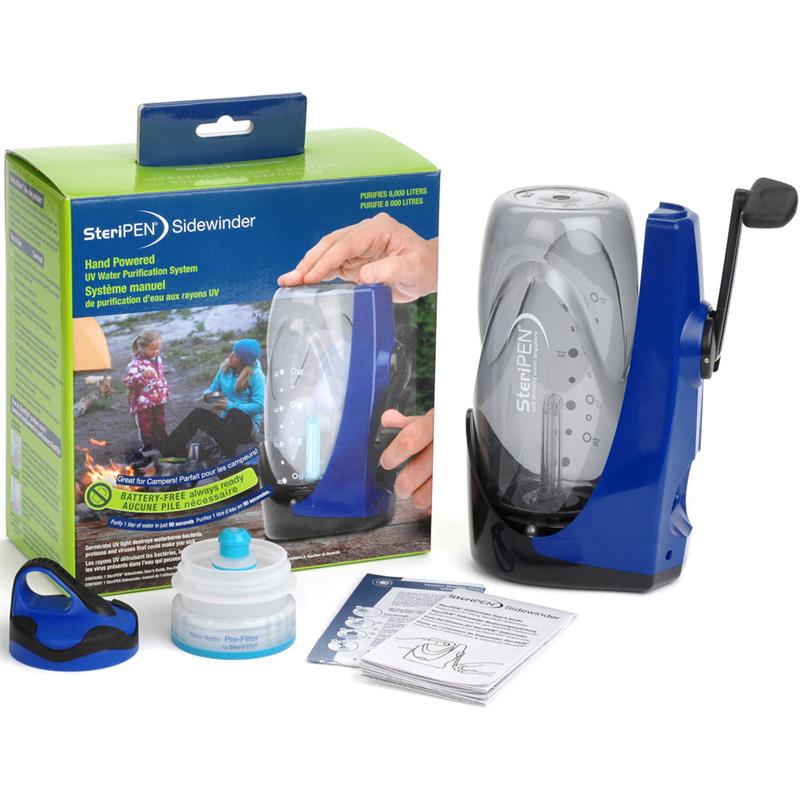 SteriPEN Sidewinder CrankPowered UV Water Filter
