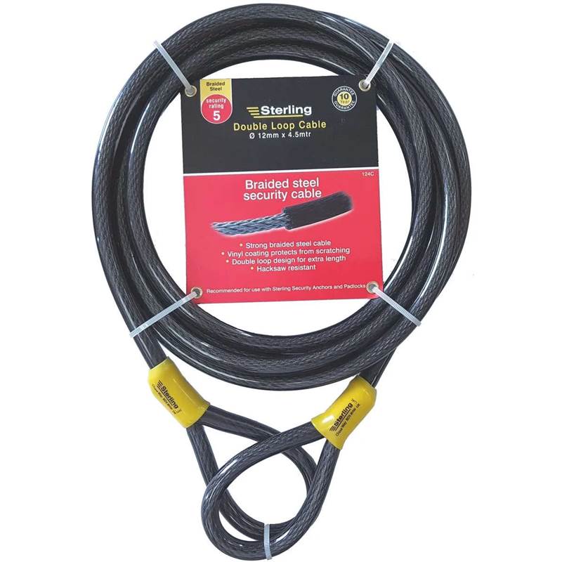 Sterling 12mm Double Loop Cable 4.5m-1