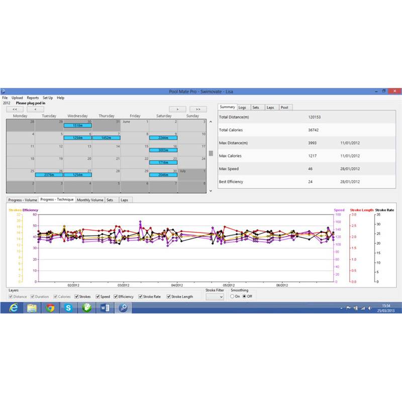 Swimovate Poolmate Live Swim Training Watch-4
