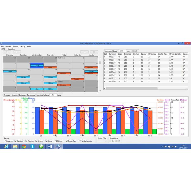 Swimovate Poolmate Live Swim Training Watch-5