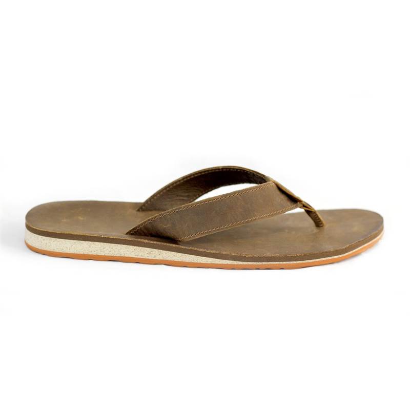 Teva Mens Classic Flip Premium Leather Sandals-1