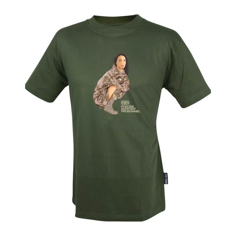 Web Tex Pin Up T-Shirt (2 Squadron Girl)-1