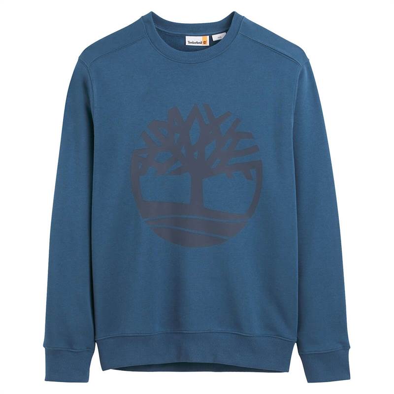 Timberland Mens Kennebec River Tree Logo Crew Neck Sweatshirt-1