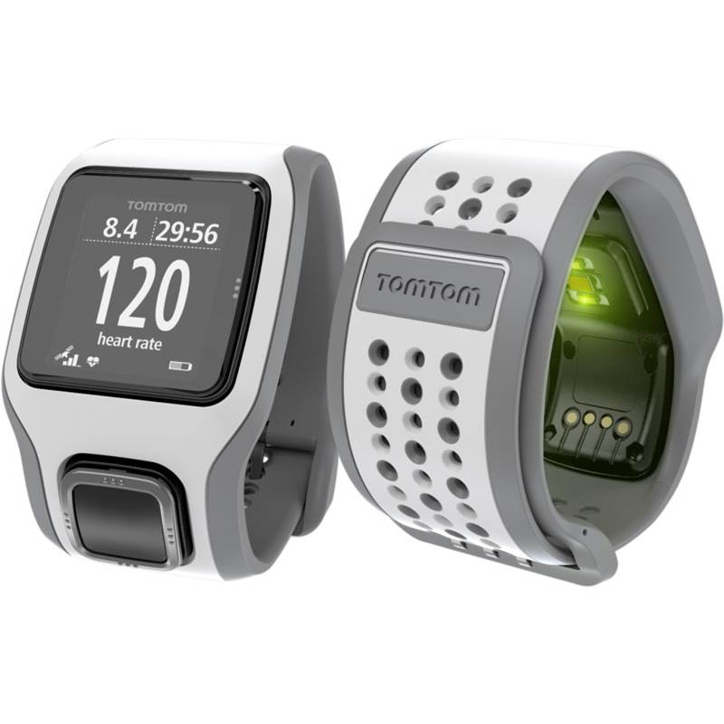 TomTom Runner Cardio GPS HRM Bluetooth Sports Watch – White/Grey-1
