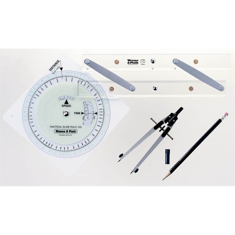 Primary Navigation Set (slide Rule, Dividers, Parallel Rules)-1