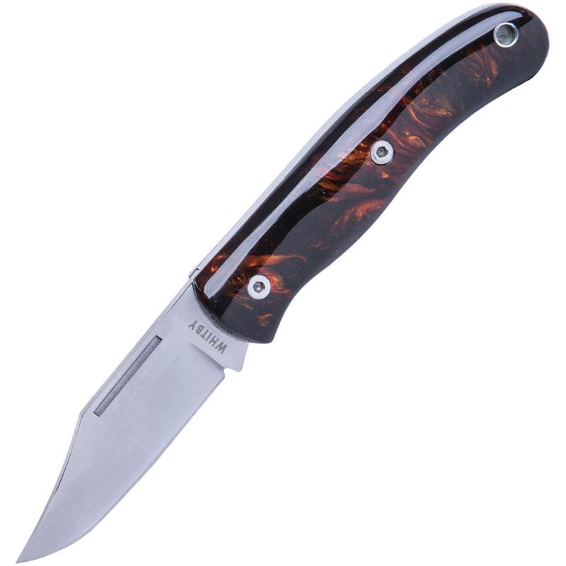 Whitby 2.25 inch Resin Slipjoint EDC Clip Point Folding Knife