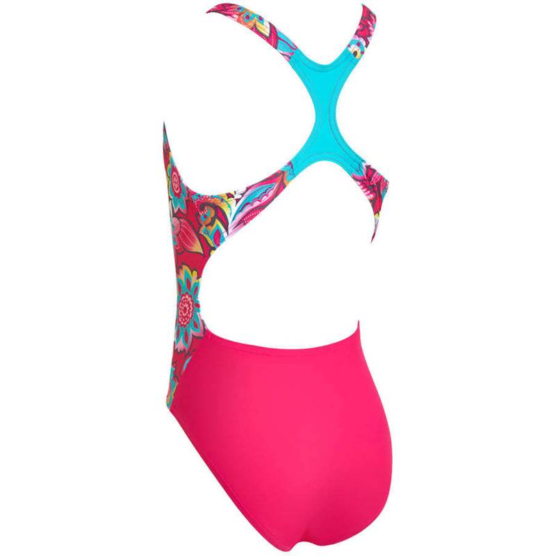Zoggs Girls Garden Party Rowleeback Swimsuit-2