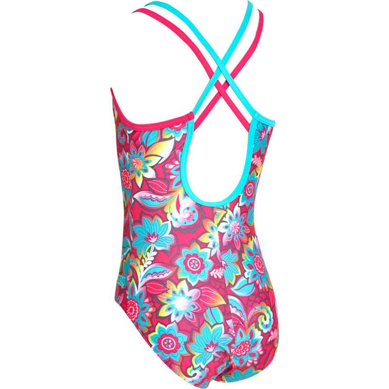 Zoggs Girls Garden Party Crossback Swimsuit-2