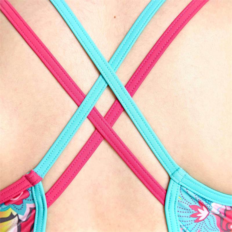 Zoggs Girls Garden Party Crossback Swimsuit-5