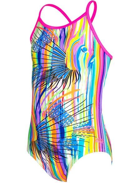 Zoggs Girls Tropix Bella Crossback Swimsuit