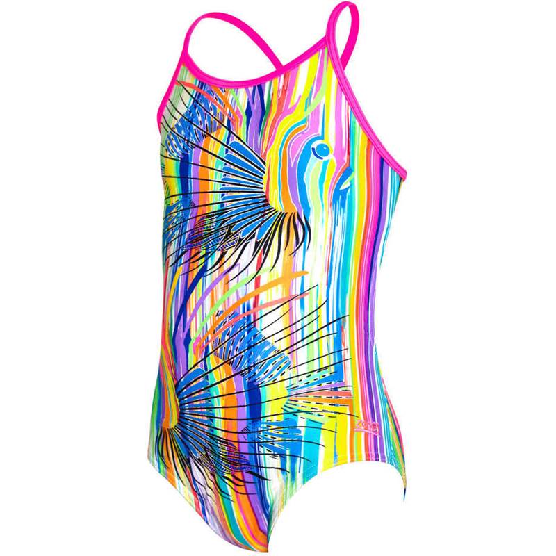 Zoggs Girls Tropix Bella Crossback Swimsuit-1