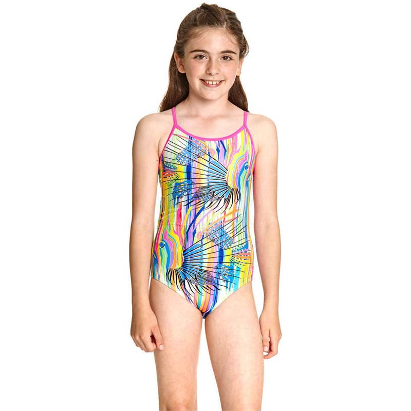 Zoggs Girls Tropix Bella Crossback Swimsuit-4