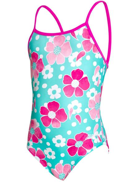 Zoggs Girls Petal Magic Yaroomba Floral Swimsuit