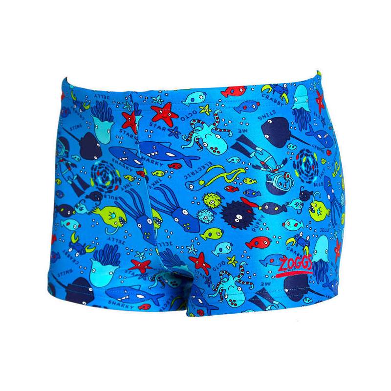 Zoggs Boys Sea Life Hip Racer Swim Shorts-1