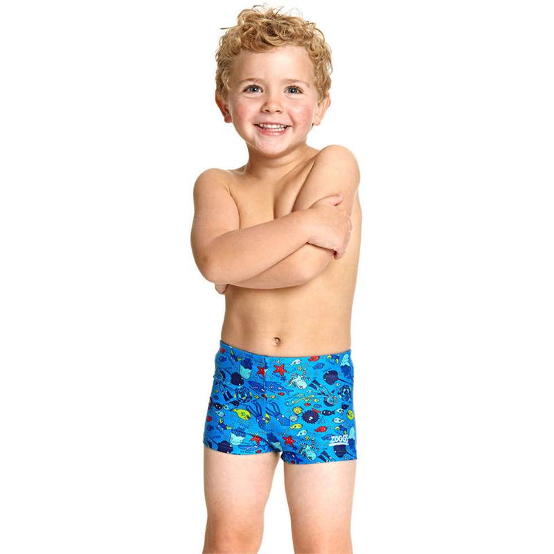 Zoggs Boys Sea Life Hip Racer Swim Shorts-3