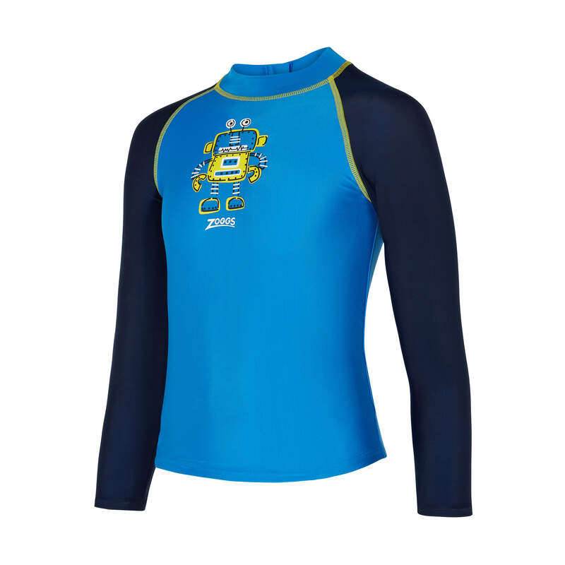 Zoggs Kids Long Sleeve Zip Sun Ecolast Top-3