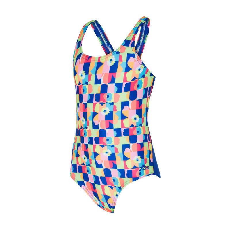 Zoggs Girls Garden Party Rowleeback Swimsuit-1