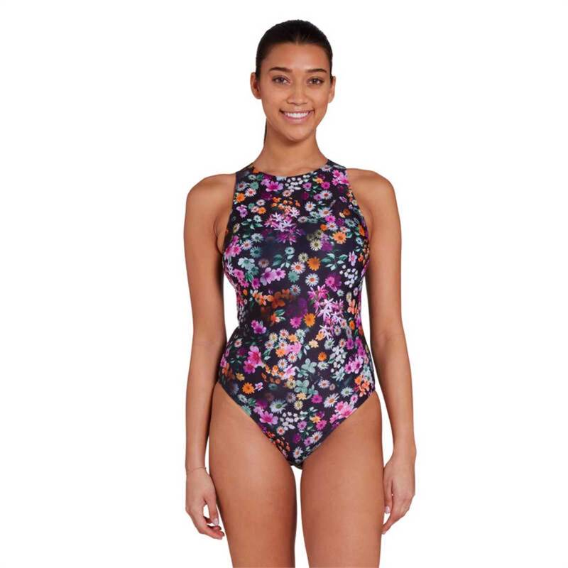 Zoggs Womens Hi Front Swimsuit-4