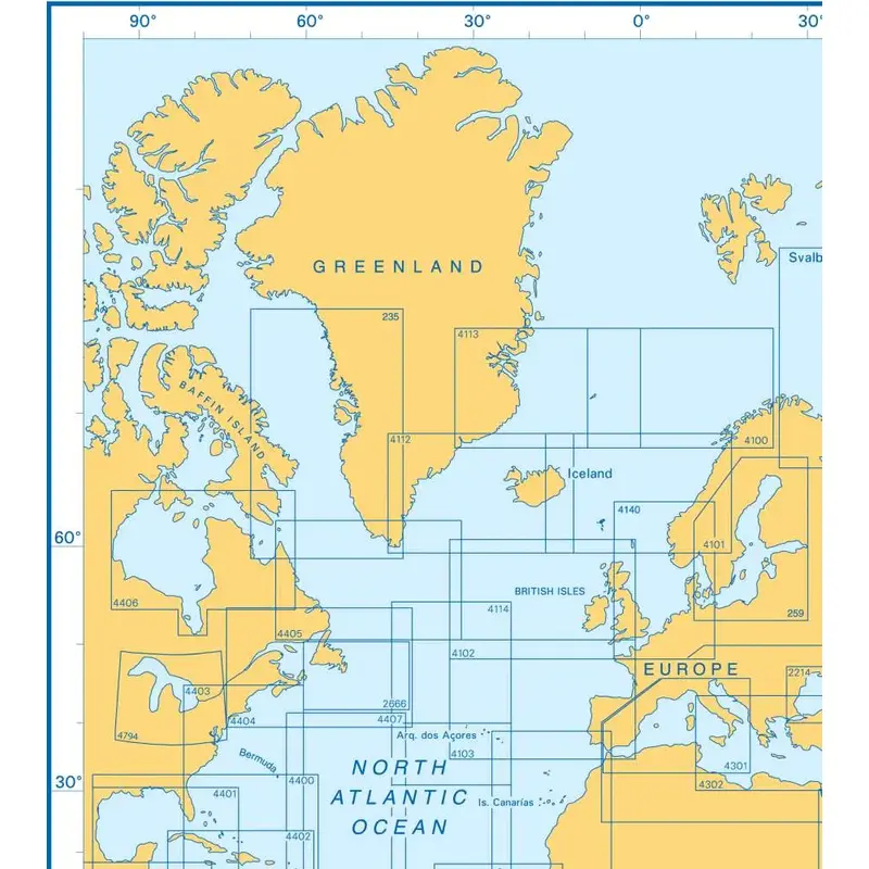 Admiralty Charts The World A1 14-3