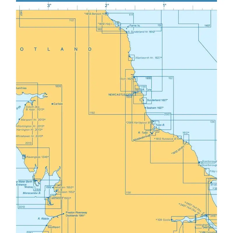 Admiralty Charts Irish Sea And East England B3 33-4