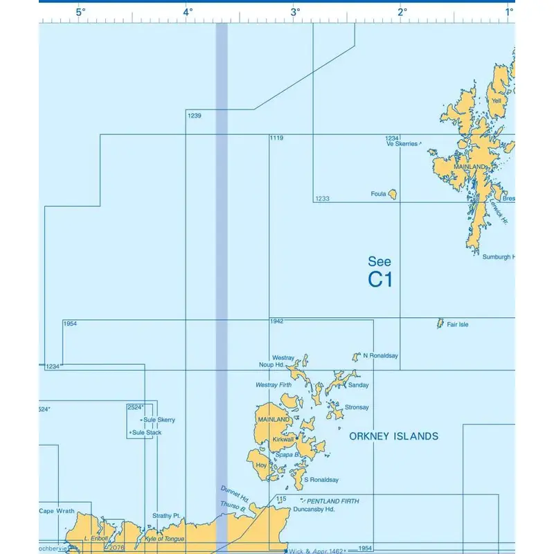 Admiralty Charts Scotland And Adjacent Islands C 37-4